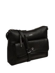 Cultured London Sylvie Leather Shoulder Black Bag - Image 3 of 7