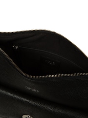Cultured London Sylvie Leather Shoulder Black Bag - Image 4 of 7