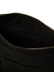 Cultured London Sylvie Leather Shoulder Black Bag - Image 5 of 7