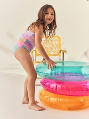 Rainbow Galaxy Double Strap Swimsuit (3-16yrs) - Image 4 of 8