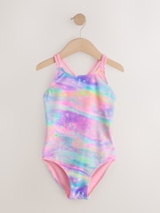 Rainbow Galaxy Double Strap Swimsuit (3-16yrs) - Image 5 of 8