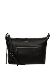 Cultured London Ondine Leather Shoulder Black Bag - Image 1 of 7