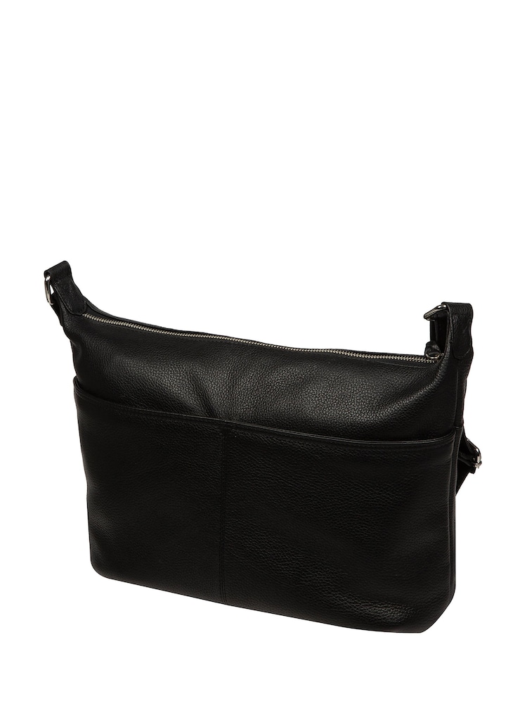 Cultured London Ondine Leather Shoulder Black Bag - Image 2 of 7 Cultured London Ondine Leather Shoulder Black Bag - Image 2 of 7