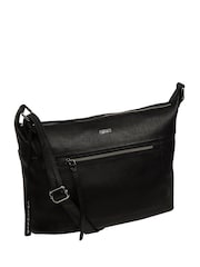Cultured London Ondine Leather Shoulder Black Bag - Image 4 of 7