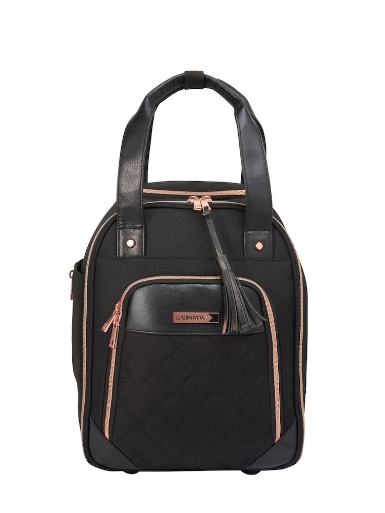Cabin Max Black Vela Cabin Trolley Bag - Image 1 of 6