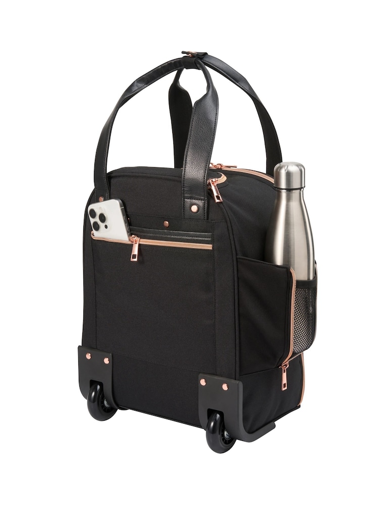 Cabin Max Black Vela Cabin Trolley Bag - Image 2 of 6