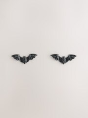 Black Halloween Bat Stud Earrings - Image 1 of 3