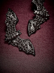 Black Halloween Bat Stud Earrings - Image 4 of 4