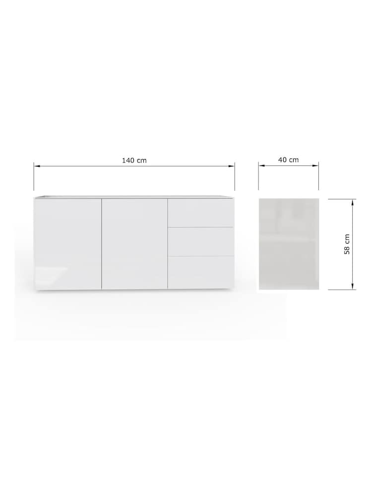 Frank Olsen White Smart LED Sideboard - Image 7 of 7