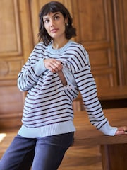 Seraphine – gestreifter Pullover (Umstands- und Stillmode) - Bild 4 von 6