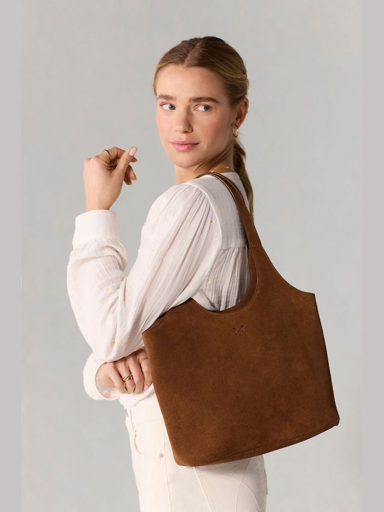 Crew Clothing Brown Shoulder Bag - Image 1 of 5