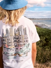 Abercrombie & Fitch White NYC Sketch Short Sleeve T-Shirt - Image 3 of 6