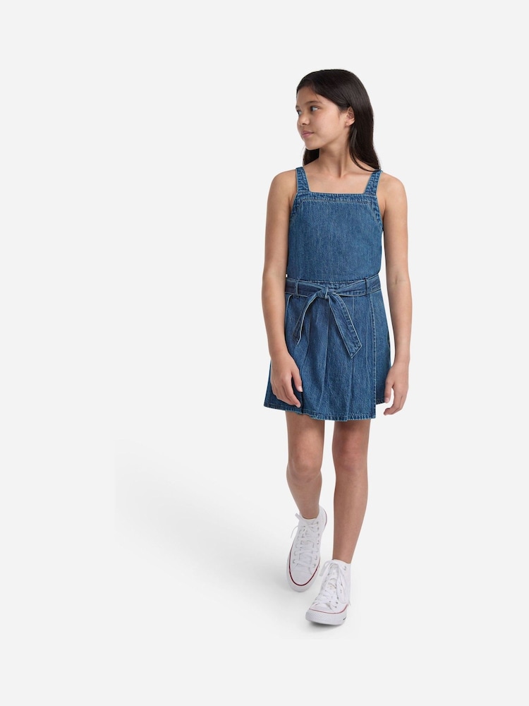 Abercrombie & Fitch Blue Pleated Skort Dress - Image 1 of 7