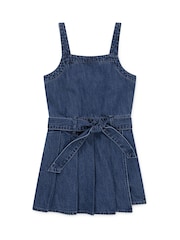 Abercrombie & Fitch Blue Pleated Skort Dress - Image 4 of 7