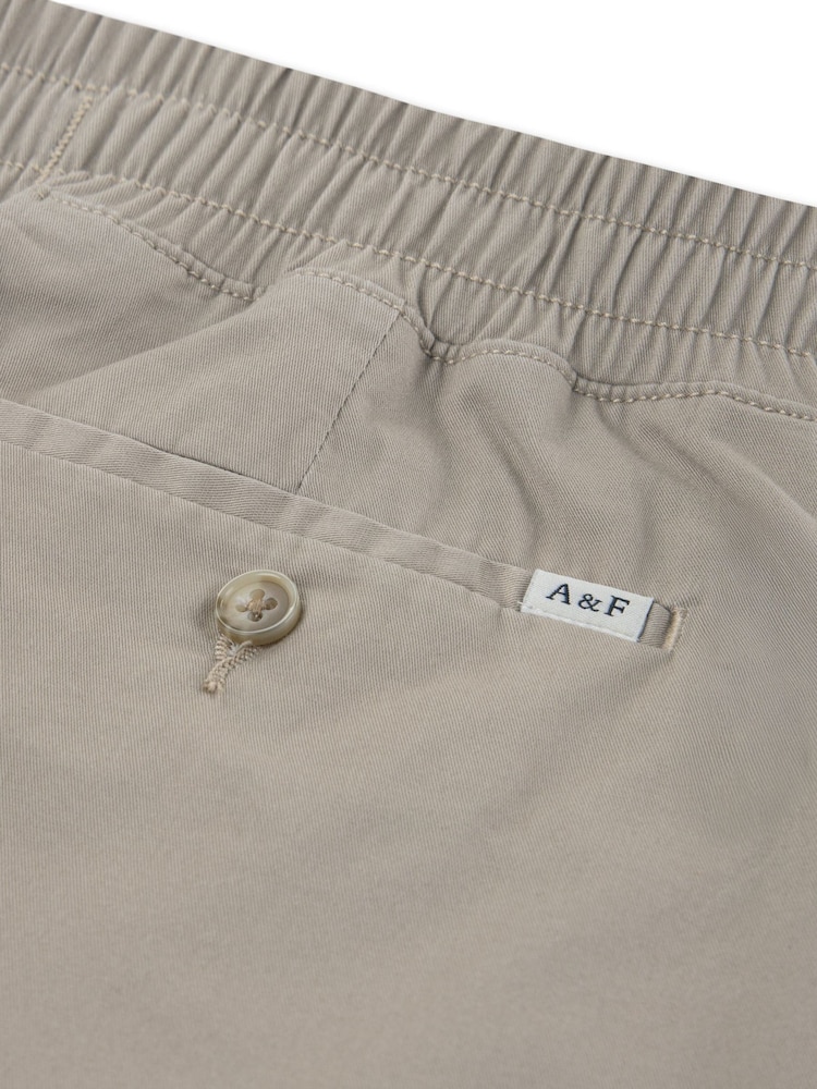 Abercrombie & Fitch Natural Pull-On Chino Shorts - Image 5 of 5