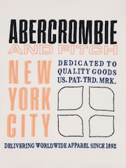 Abercrombie & Fitch White Pullover Hoodie - Image 4 of 4