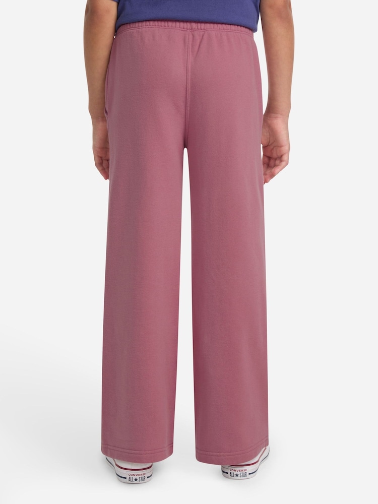 Abercrombie & Fitch Pink Essential Wide Leg Fleece Pants - Image 2 of 6