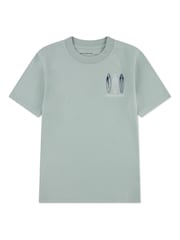 Abercrombie & Fitch Green Surfs Up Back Graphic Short Sleeve T-Shirt - Image 1 of 3