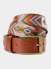 Joe Browns Toluca 刺繍入りレザーベルト - 画像 1 / 3