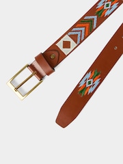 Joe Browns Toluca 刺繍入りレザーベルト - 画像 3 / 3