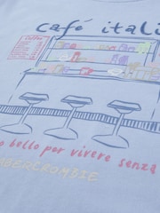 Abercrombie & Fitch Cafe Italia grafička majica kratkih rukava - Slika 3 od 3