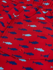 Rot - Abercrombie & Fitch Printed Swim Shorts - Bild 4 von 4