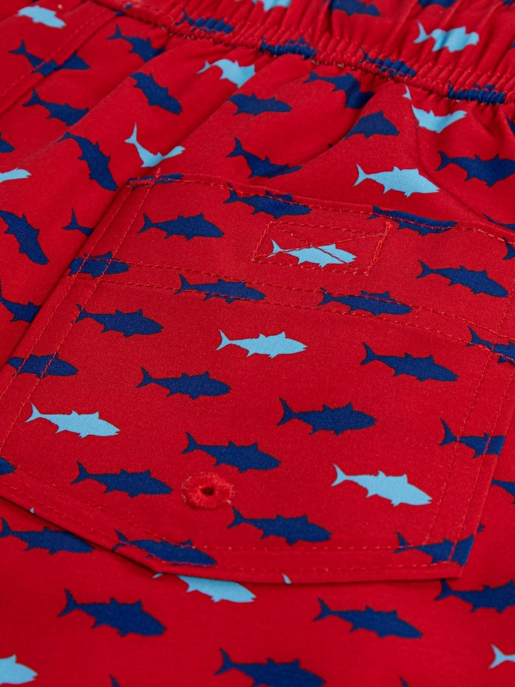 Rot - Abercrombie & Fitch Printed Swim Shorts - Bild 4 von 4