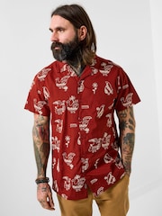 Joe Browns Brown Embroidered Bird Shirt - Image 2 of 7