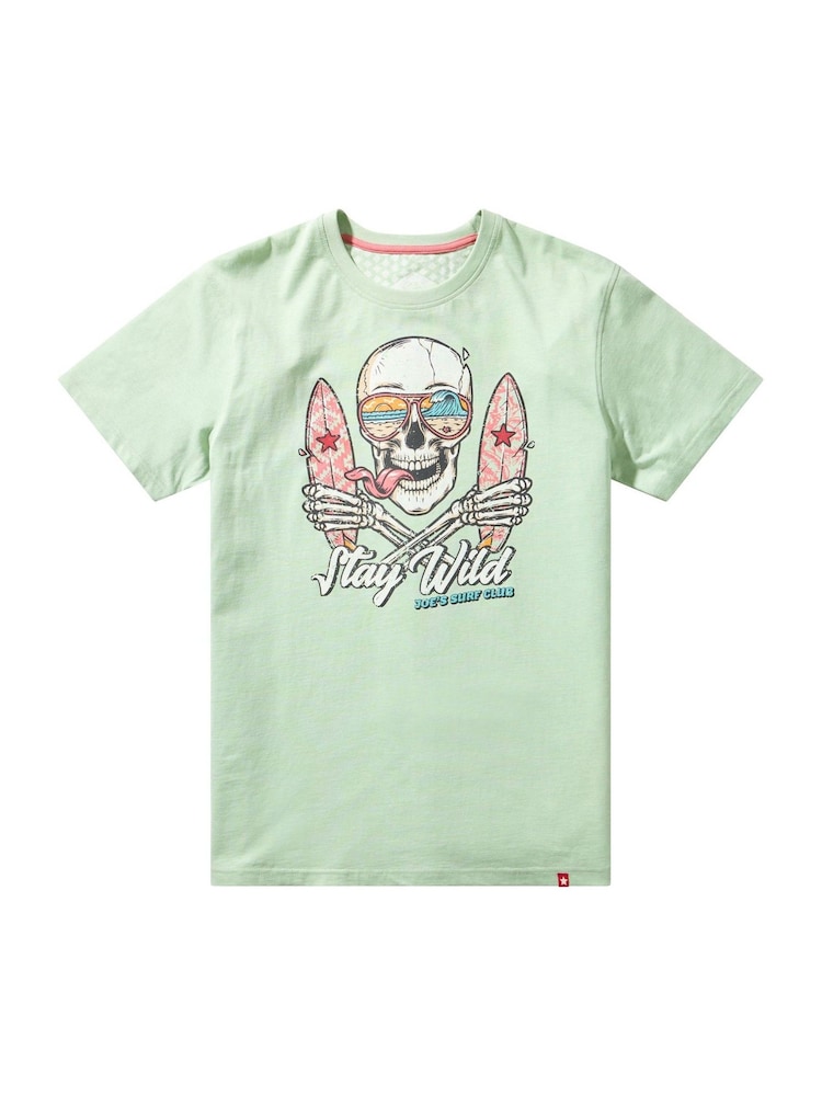 Joe Browns Green Stay Wild T-Shirt - Image 5 of 5