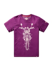 Joe Browns Purple Sketchy Bike T-Shirt - Image 7 of 7