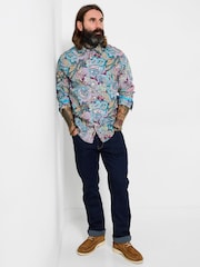 Joe Browns Purple Brilliant Bold Paisley Shirt - Image 4 of 6