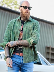 Joe Browns Green Wild Side Embroidered Shirt - Image 1 of 8