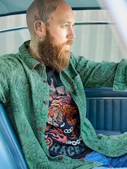 Joe Browns Green Wild Side Embroidered Shirt - Image 2 of 8