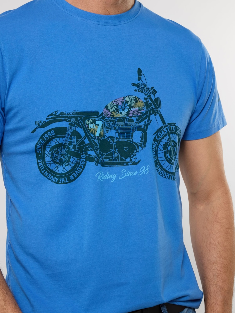 Joe Browns Blue Summer Ride T-Shirt - Image 2 of 5 Joe Browns Blue Summer Ride T-Shirt - Image 2 of 5