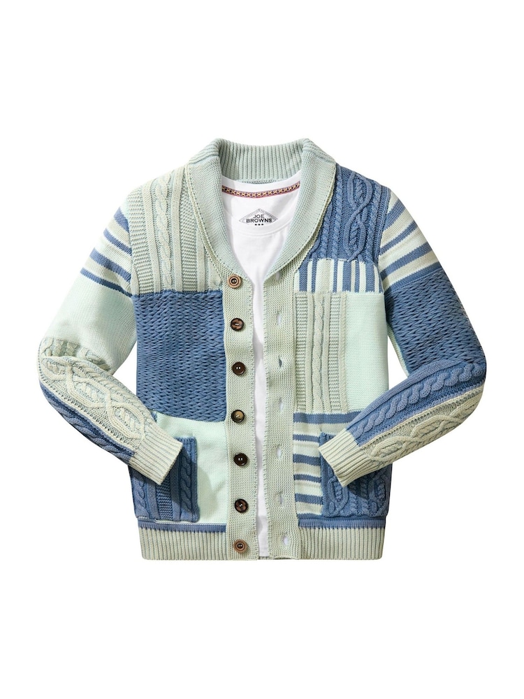 Joe Browns Blue Perfect Patch Cardigan - Image 7 of 7 Joe Browns Blue Perfect Patch Cardigan - Image 7 of 7