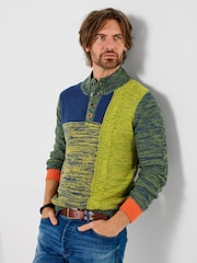 Joe Browns Green Crazy Colour Funnel Knit Jumper - Image 1 of 6