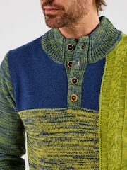 Joe Browns Green Crazy Colour Funnel Knit Jumper - Image 2 of 6