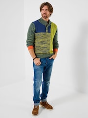 Joe Browns Green Crazy Colour Funnel Knit Jumper - Image 3 of 6