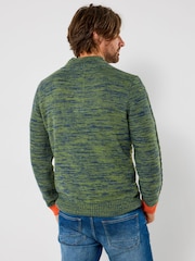 Joe Browns Green Crazy Colour Funnel Knit Jumper - Image 4 of 6