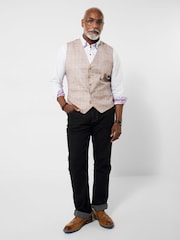 Joe Browns Purple Spring Time Check Waistcoat - Image 2 of 6