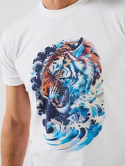 Joe Browns Tiger Wave T-Shirt - Image 3 of 7