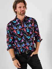 Joe Browns Black Funky Guitar Long Sleeve Shirt - Image 1 of 5
