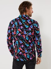 Joe Browns Black Funky Guitar Long Sleeve Shirt - Image 4 of 5