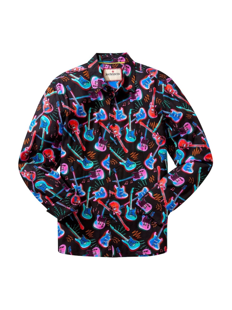 Joe Browns Black Funky Guitar Long Sleeve Shirt - Image 5 of 5