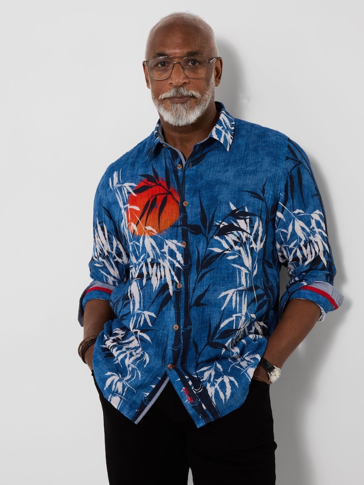 Joe Browns Blue Sun Set Shirt - Image 2 of 7