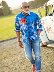 Joe Browns Blue Sun Set Shirt - Image 6 of 7
