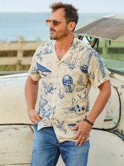 Joe Browns Cream Shark Party Shirt - Image 1 of 6