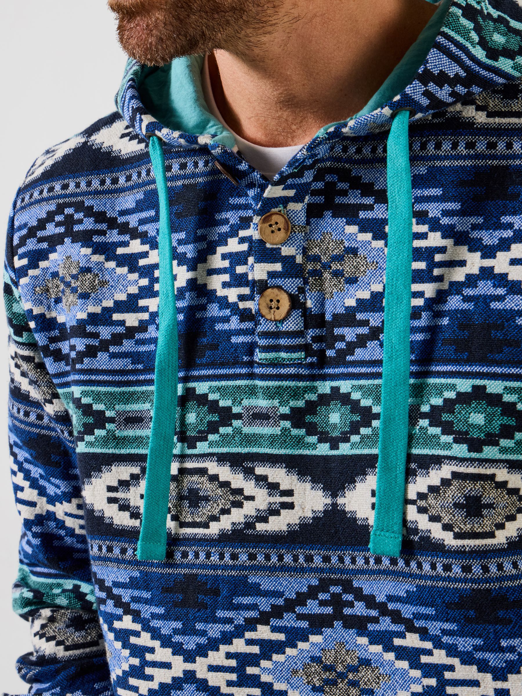 Buy Joe Browns Blue Hit The Waves Jacquard Hood from Next France