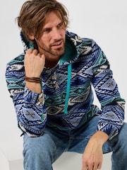 Joe Browns Blue Hit The Waves Jacquard Hood - Image 4 of 7