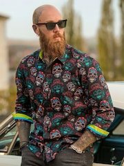 Joe Browns Black Sensational Skull Shirt - Image 1 of 8